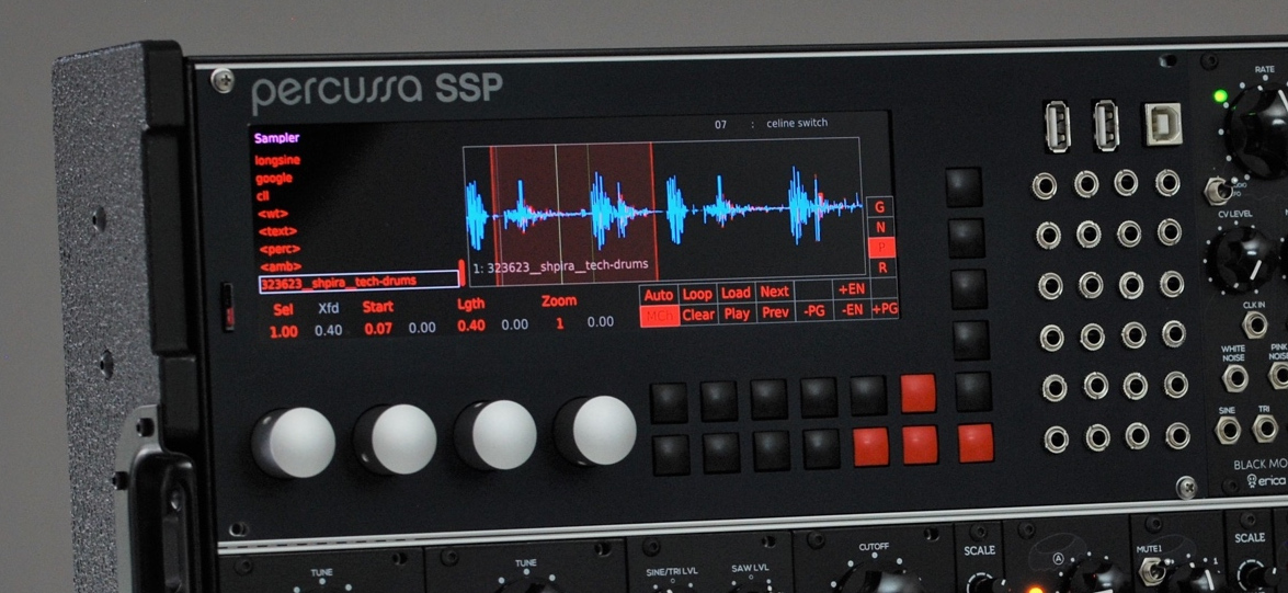 Percussa SSP Front Panel