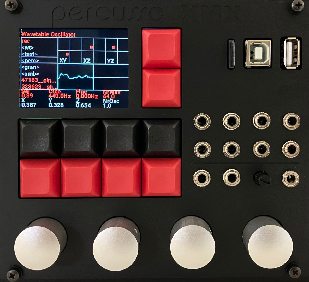 Percussa XMX Front Panel